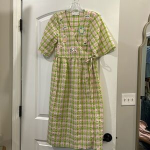 ASOS dress with stoney clover patches